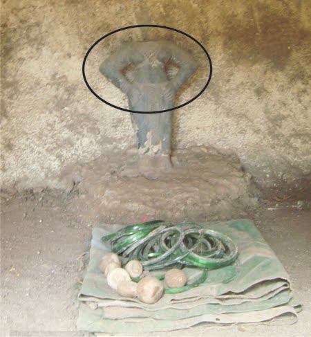 Head of the Idol of the Deity is damaged by Anti-Hindus