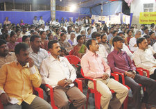 The enthusiastic audience