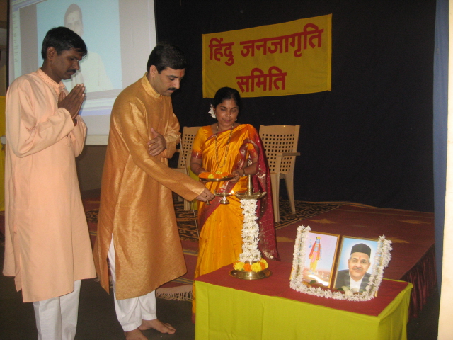 Inauguration of the program by lighting a Samai (an oil lamp) Inauguration of the program by lighting a Samai (an oil lamp)