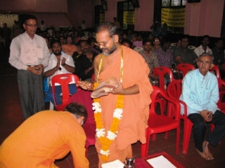 Presence of Shri. Hariteertha Swamimaharaj on the occasion