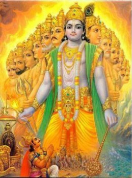 Vishwaroopa of Sri Krushna as per Hindu scriptures