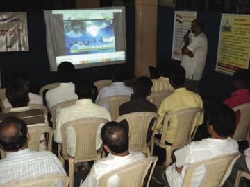 Dharmasabha's video CD was shown to present devout Hindus Dharmasabha's video CD was shown to present devout Hindus