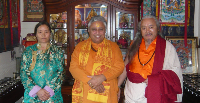 Hindu Statesman Rajan Zed with Lama Jigme Rinpoche