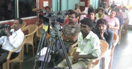 Media personals present for the Press Conference by HJS