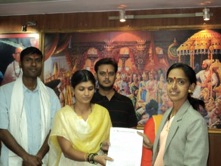 Representations submiited by HJS to the Mayor in Kalyan to stop insult of National Flag