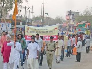 The Dharmabhimanis participating in the rally The Dharmabhimanis participating in the rally