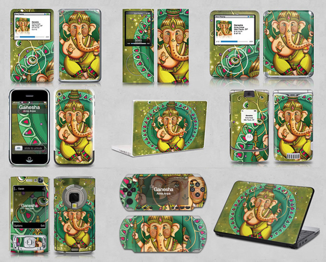 Sri Ganesh is used as 'Art Object' and painted in defamatory way on various products