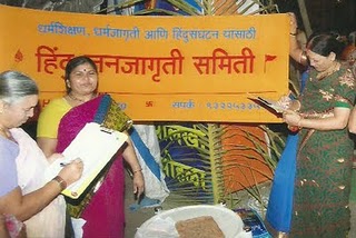 Ladies engaged in taking signatures from the Dharmabhimanis Ladies engaged in taking signatures from the Dharmabhimanis