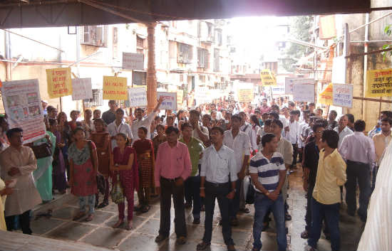 More than 250 youth were present for the Human Chain