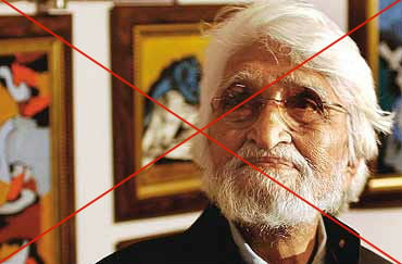 Anti-Hindu painter M F Husain