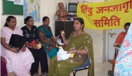 HJS member addressing a lecture on Makar Sankrant