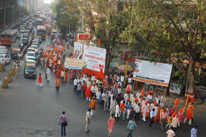 Feature of the rally : peaceful and disciplined