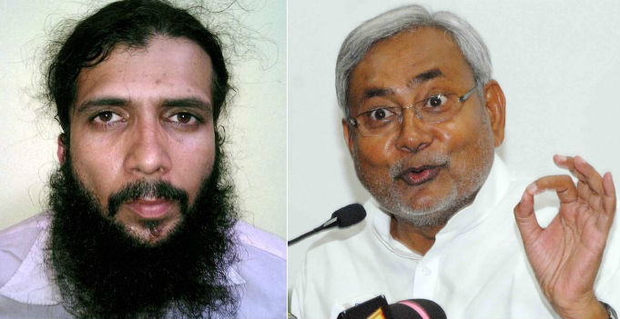 Yasin Bhatkal (Left) ; Nitish Kumar (Right)