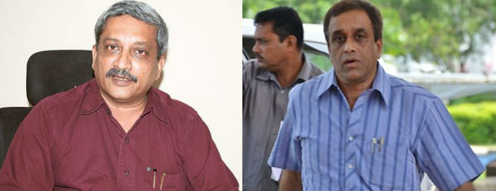 Goa CM Manohar Parrikar and Goa Minister Sudin Dhavalikar Goa CM Manohar Parrikar and Goa Minister Sudin Dhavalikar