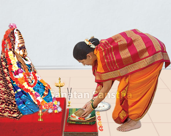 quick and easy varamahalakshmi saree draping | varamahalakshmi double step  saree decoration | Type 9 - YouTube