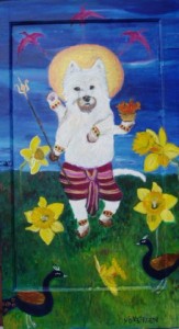 Depiction of Shri Narad Muni as Dog!