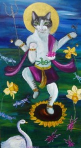 Another depiction of Lord Shiva as cat!