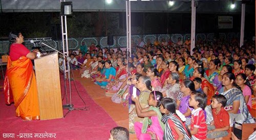 Adv. Aparna Ramteerthakar guiding women