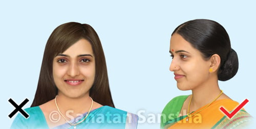 Why should women not go out with loose hair ? - Hindu Janajagruti Samiti
