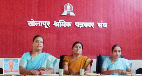 from left – Sou. Rajashree Tiwari, Sou. Sunita Dixit and Kum. Deepalee Matkar 