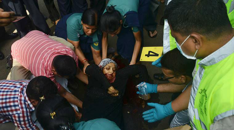 Mahmuda Akhtar Mitu, 35, wife of Superintendent of Police Babul Akhtar, was killed by the three gunmen (Courtesy : Indian Express)