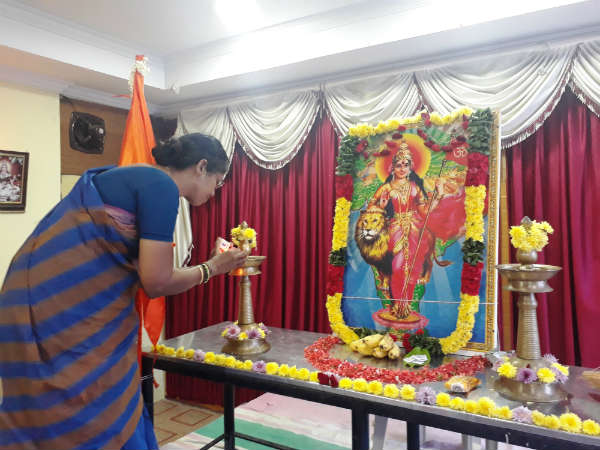 Inauguration by Sou. Uma Ravichandran of HJS 