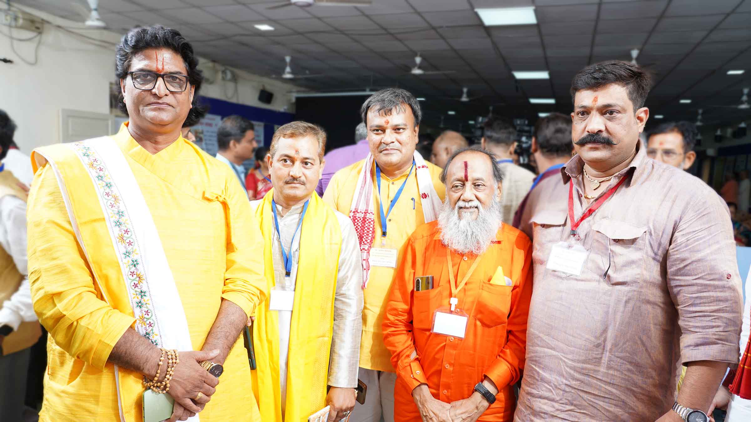 (Second from right) H.H. (Adv.) Hari Shankar Jain (Advocate, Supreme Court of India and President, Hindu Front for Justice) with devout Hindus