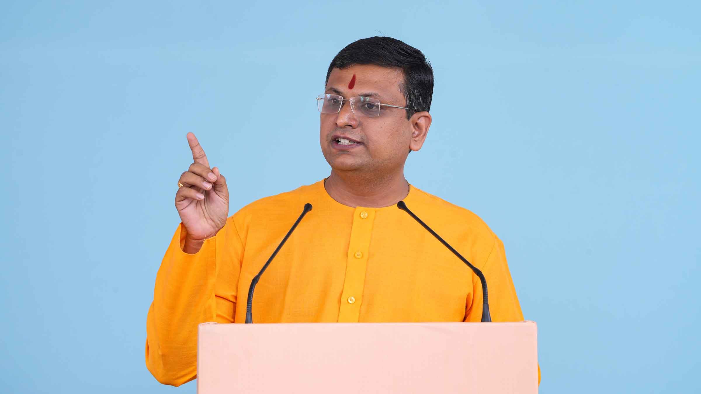 Mr Chetan Rajhans (National Spokesperson, Sanatan Sanstha) presenting his views on - Dharma, Secularism and Constitution. He said, “India needs to be declared a ‘Hindu Rashtra’ constitutionally''.