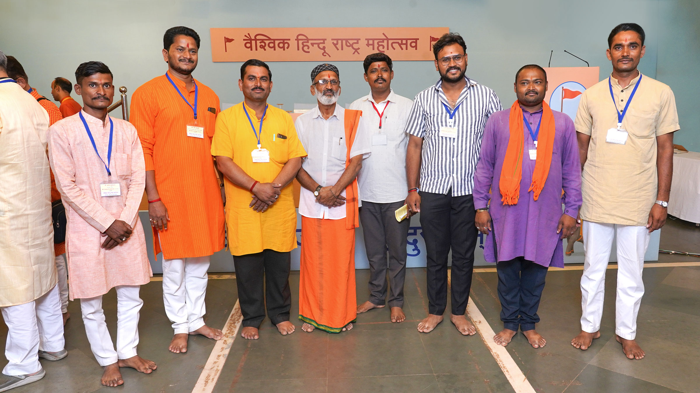 Dignitaries with Adv. Amruthesh NP (National Vice President, Hindu Vidhidnya Parishad)