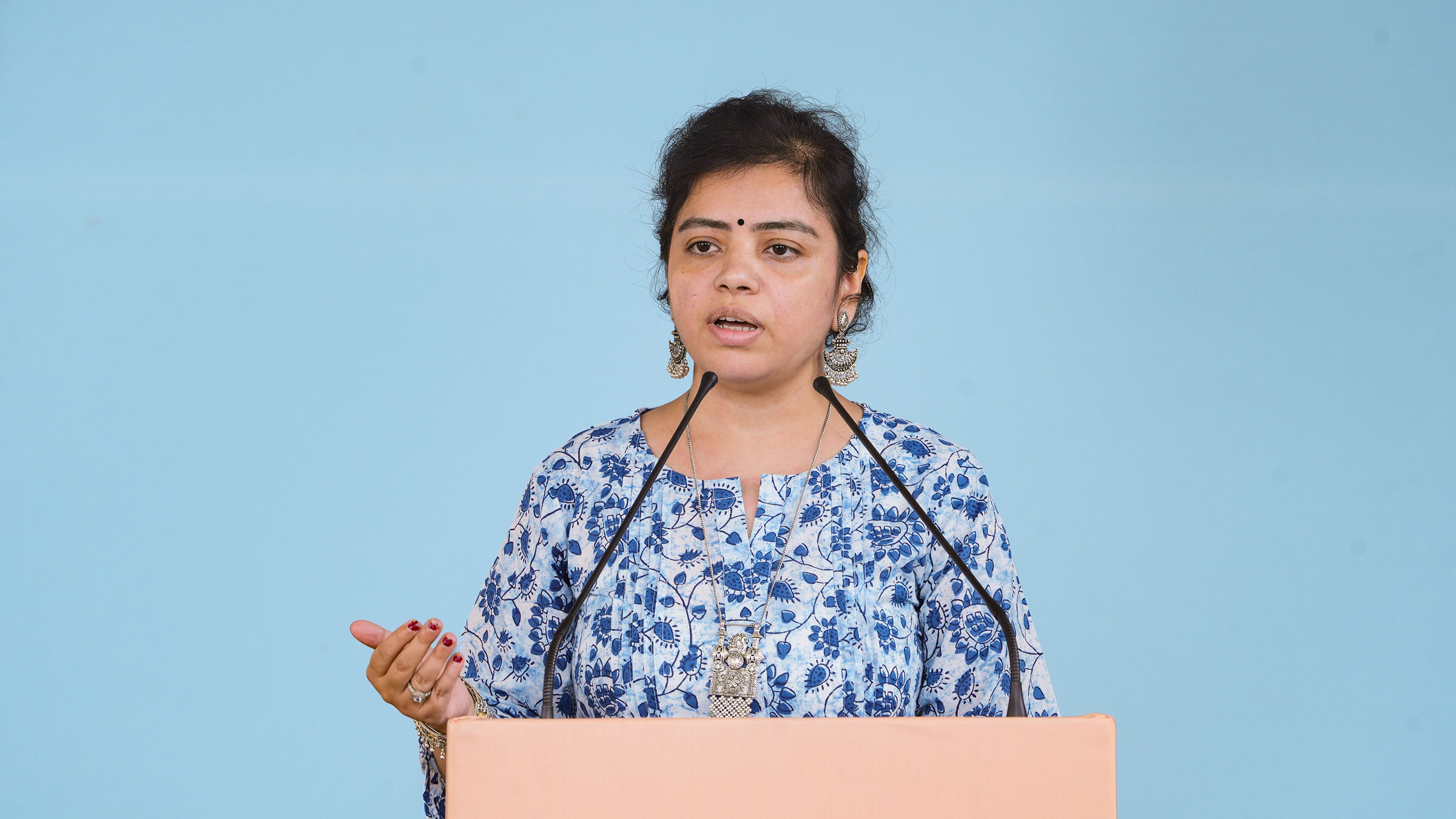 While elucidating the work done by their organisation to protect the Hindu values, Mrs Tanya Manchanda (Editor, Sangam Talks) said – We are protesting against the assaults on Hindu Dharma.