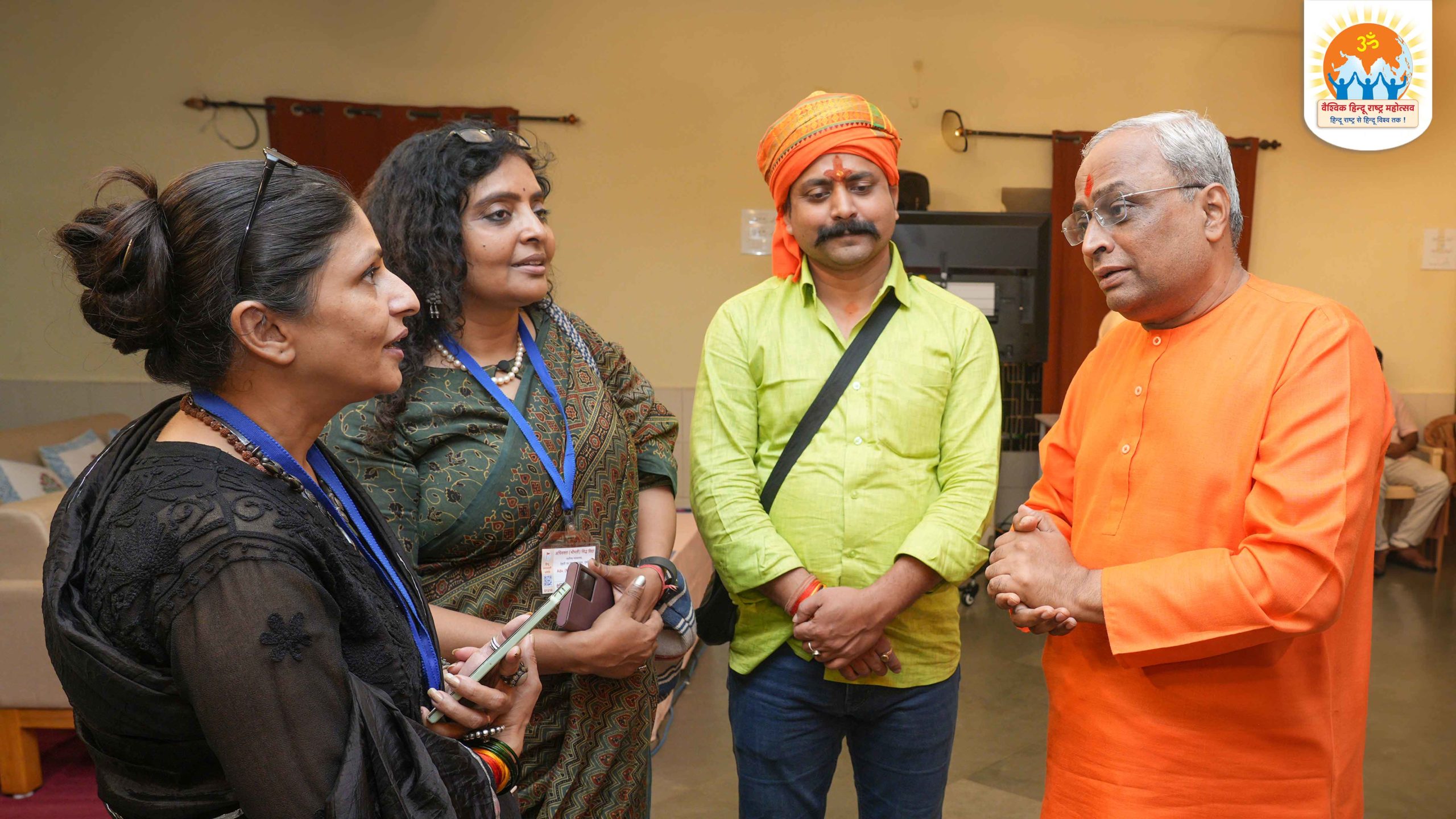 Devout Hindus from different States discussing the potential solutions for various issues that trouble Hindus